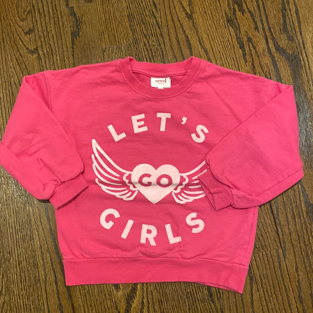 Cute pink sweatshirt from Australian brand Seed